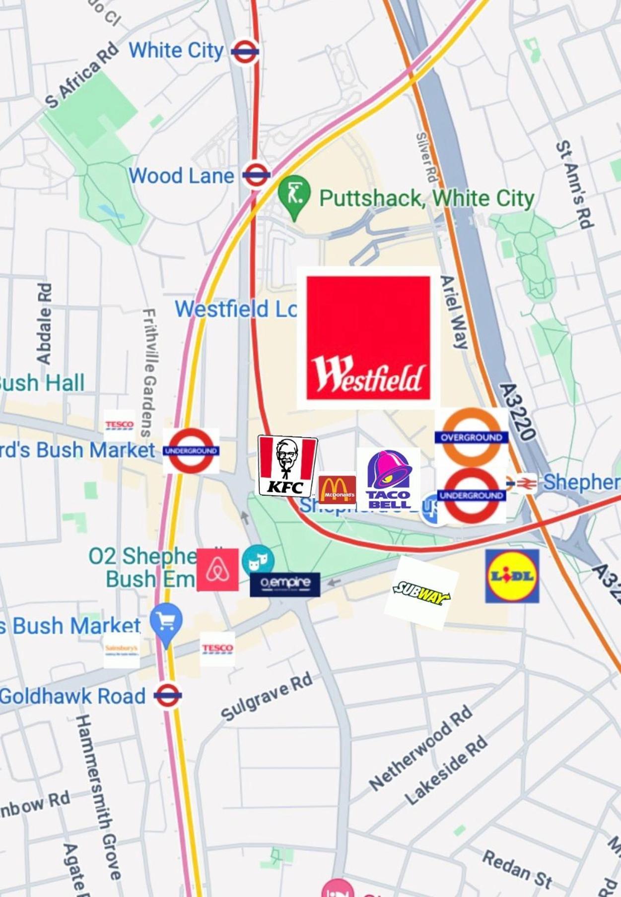 Отель Westfield London Shepherds Bush Экстерьер фото